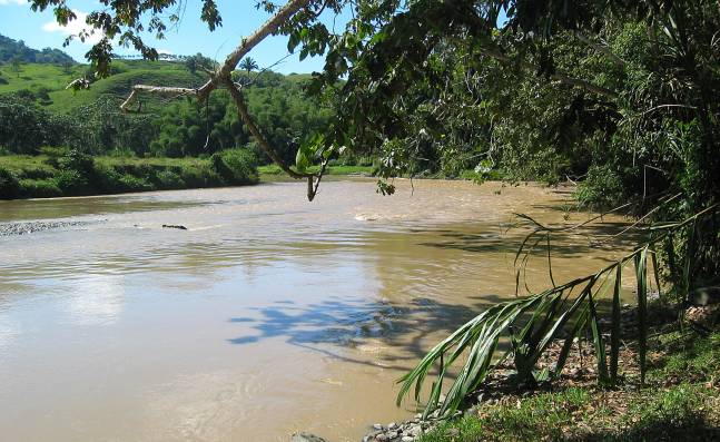 Cuerpo de bomberos encuentra los restos de un hombre que flotaba en el río La Vieja
